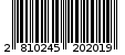 Γραμμωτός κωδικός 2810245202019