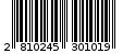 Γραμμωτός κωδικός 2810245301019
