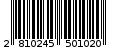 Γραμμωτός κωδικός 2810245501020