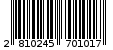 Γραμμωτός κωδικός 2810245701017