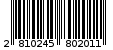 Γραμμωτός κωδικός 2810245802011