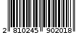 Γραμμωτός κωδικός 2810245902018