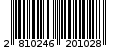 Γραμμωτός κωδικός 2810246201028