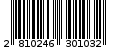 Γραμμωτός κωδικός 2810246301032