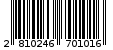 Γραμμωτός κωδικός 2810246701016