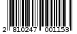 Γραμμωτός κωδικός 2810247001153