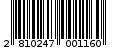 Γραμμωτός κωδικός 2810247001160