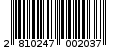 Γραμμωτός κωδικός 2810247002037
