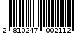 Γραμμωτός κωδικός 2810247002112