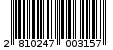 Γραμμωτός κωδικός 2810247003157
