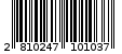 Γραμμωτός κωδικός 2810247101037