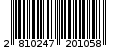 Γραμμωτός κωδικός 2810247201058