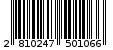 Γραμμωτός κωδικός 2810247501066
