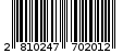 Γραμμωτός κωδικός 2810247702012