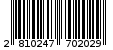 Γραμμωτός κωδικός 2810247702029