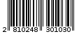 Γραμμωτός κωδικός 2810248301030