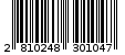 Γραμμωτός κωδικός 2810248301047