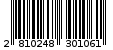 Γραμμωτός κωδικός 2810248301061