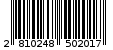 Γραμμωτός κωδικός 2810248502017