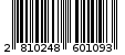 Γραμμωτός κωδικός 2810248601093