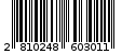 Γραμμωτός κωδικός 2810248603011