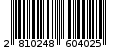 Γραμμωτός κωδικός 2810248604025