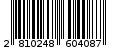 Γραμμωτός κωδικός 2810248604087