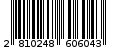 Γραμμωτός κωδικός 2810248606043