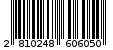 Γραμμωτός κωδικός 2810248606050