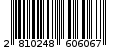 Γραμμωτός κωδικός 2810248606067