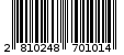 Γραμμωτός κωδικός 2810248701014