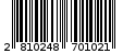 Γραμμωτός κωδικός 2810248701021