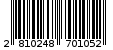 Γραμμωτός κωδικός 2810248701052