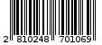 Γραμμωτός κωδικός 2810248701069