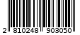 Γραμμωτός κωδικός 2810248903050
