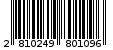 Γραμμωτός κωδικός 2810249801096