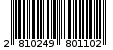 Γραμμωτός κωδικός 2810249801102