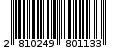 Γραμμωτός κωδικός 2810249801133
