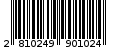 Γραμμωτός κωδικός 2810249901024