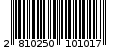 Γραμμωτός κωδικός 2810250101017