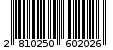 Γραμμωτός κωδικός 2810250602026