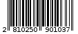 Γραμμωτός κωδικός 2810250901037