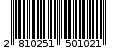 Γραμμωτός κωδικός 2810251501021