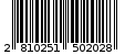 Γραμμωτός κωδικός 2810251502028
