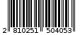 Γραμμωτός κωδικός 2810251504053