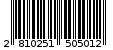 Γραμμωτός κωδικός 2810251505012
