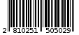 Γραμμωτός κωδικός 2810251505029
