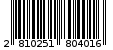 Γραμμωτός κωδικός 2810251804016