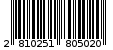 Γραμμωτός κωδικός 2810251805020