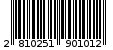 Γραμμωτός κωδικός 2810251901012